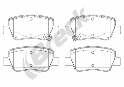 Комплект тормозных колодок, дисковый тормоз BRECK купить